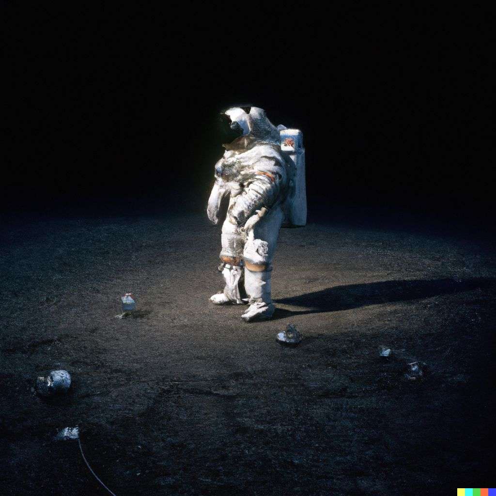 an astronaut, photograph taken by Gregory Crewdson